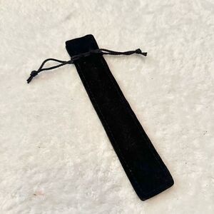 Black velvet pen/accessory bag